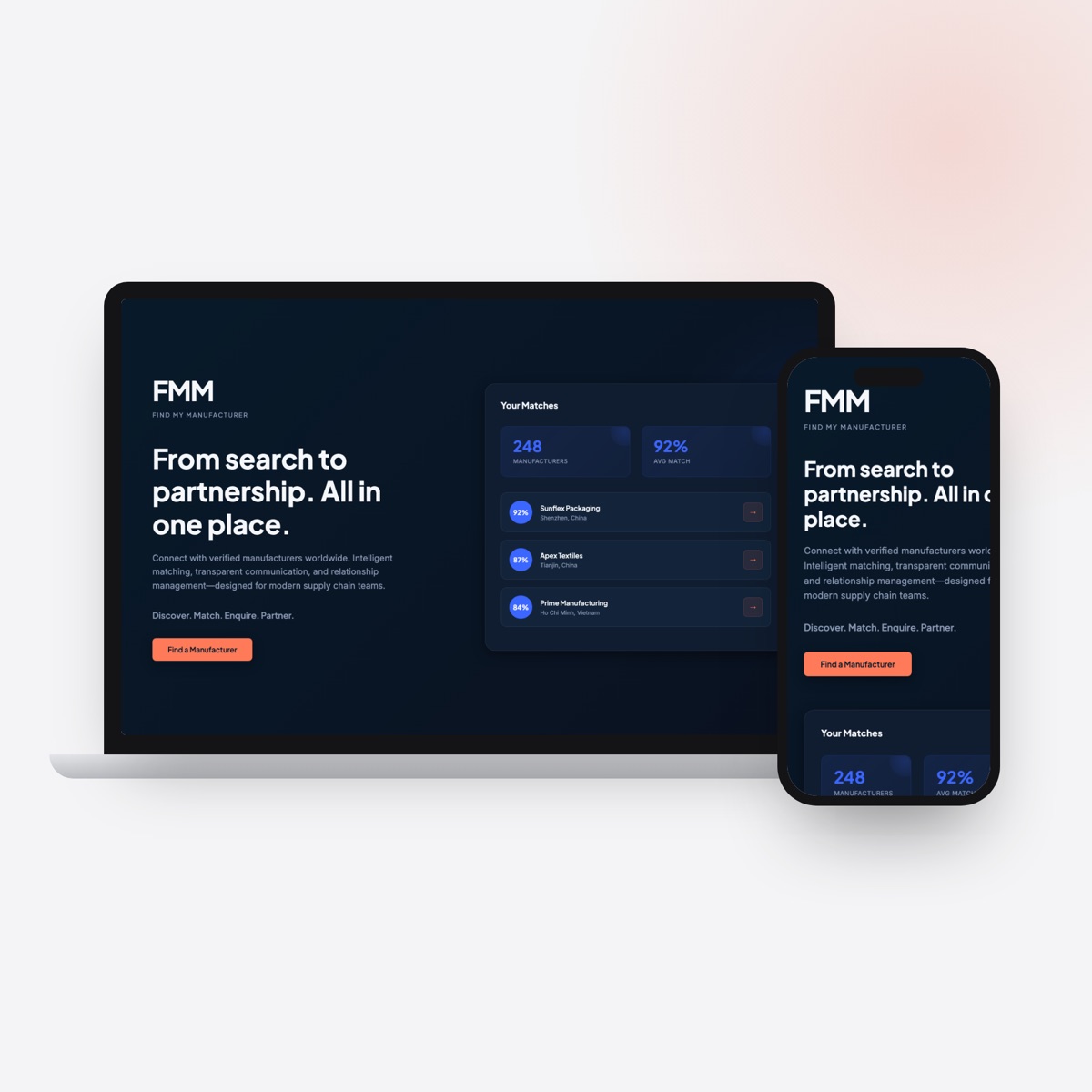Find My Manufacturer: The platform